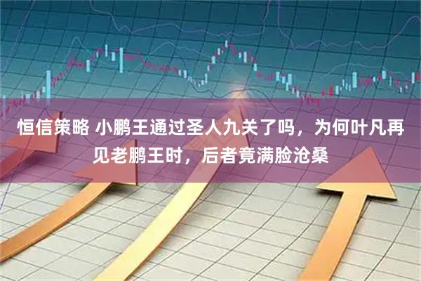 恒信策略 小鹏王通过圣人九关了吗，为何叶凡再见老鹏王时，后者竟满脸沧桑